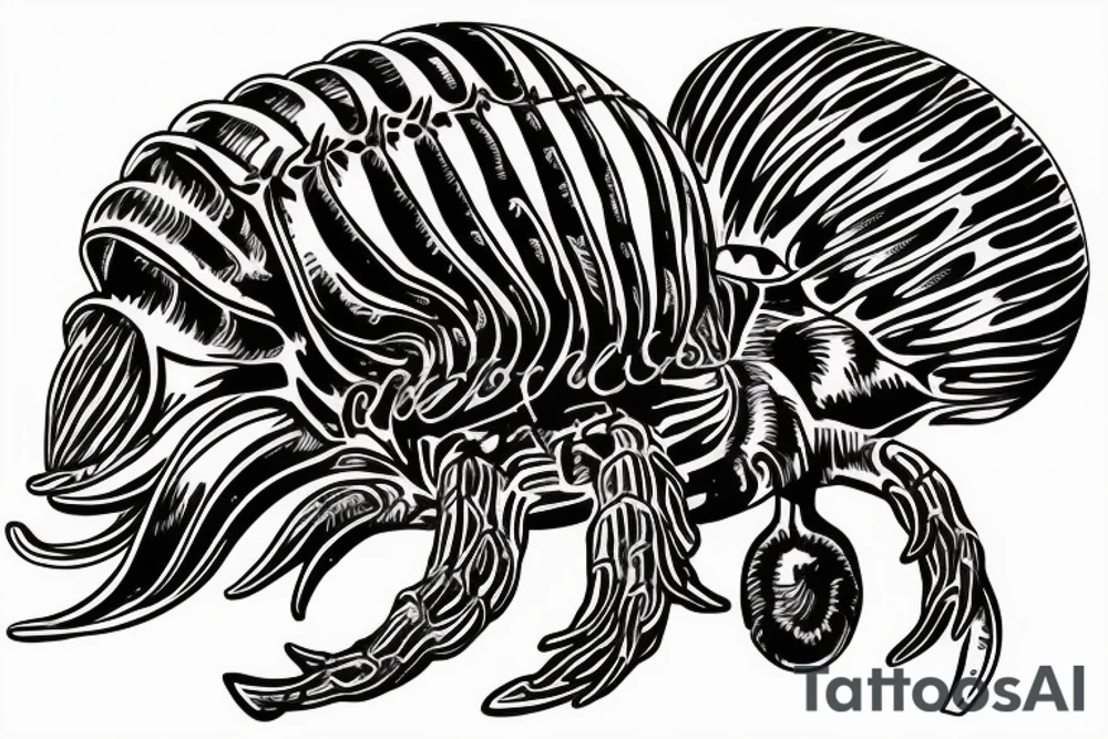 Trilobite streching out its Legs tattoo idea