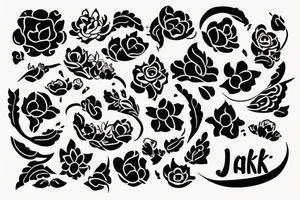 daughter  name " Jaanki tattoo idea