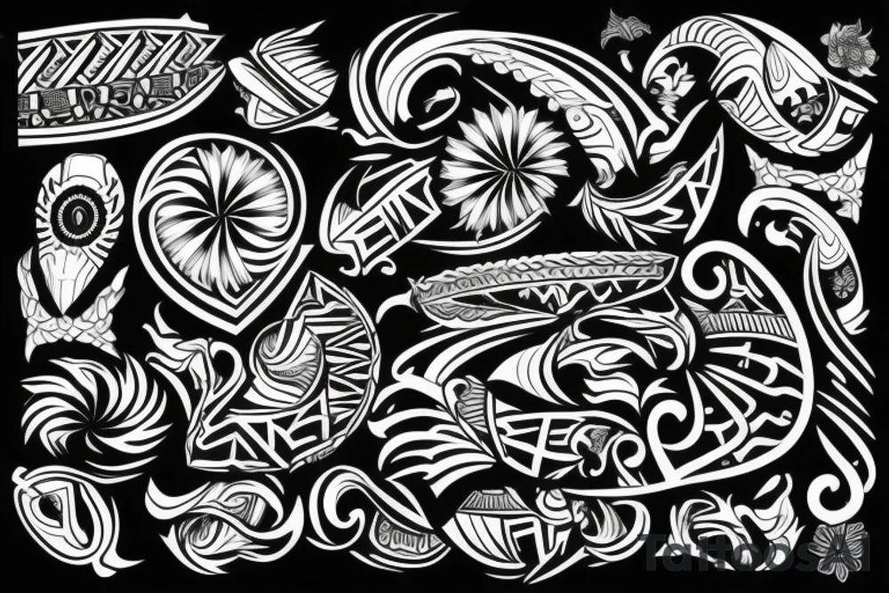 Hawaiian tribal tattoo idea