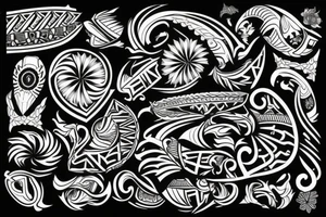 Hawaiian tribal tattoo idea
