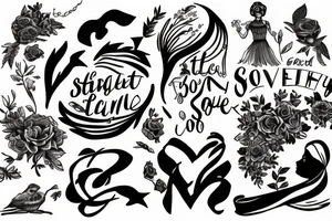 Strength, freedom, feminity,  love, bold tattoo idea
