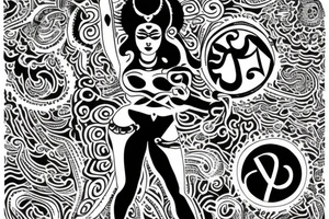 Strength, freedom, feminity,  love, bold, Roman number, tantra, devi kali tattoo idea