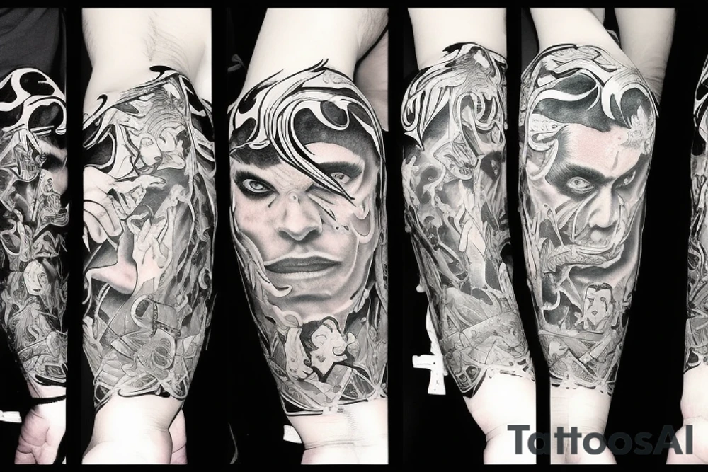 Arcangel miguel peleando con el diablo tattoo idea