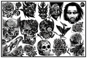 Arcangel miguel peleando con el diablo tattoo idea
