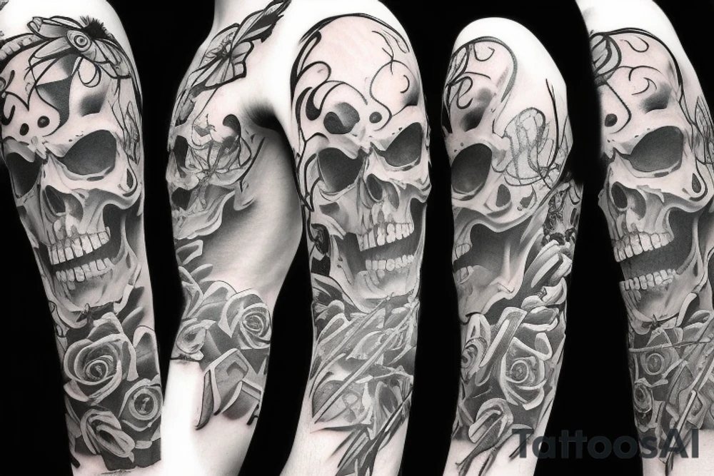 skeleton tattoo idea