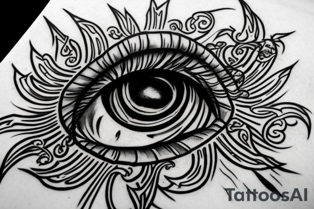 The Eye of Sauron tattoo idea