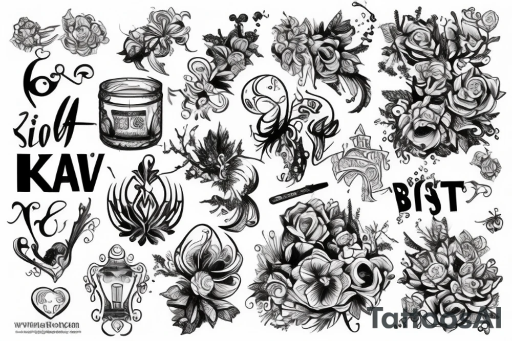 Светлое зимние красивое кладбище tattoo idea