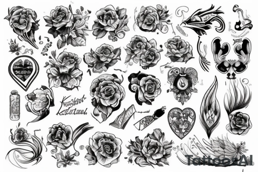 Светлое зимние красивое кладбище tattoo idea
