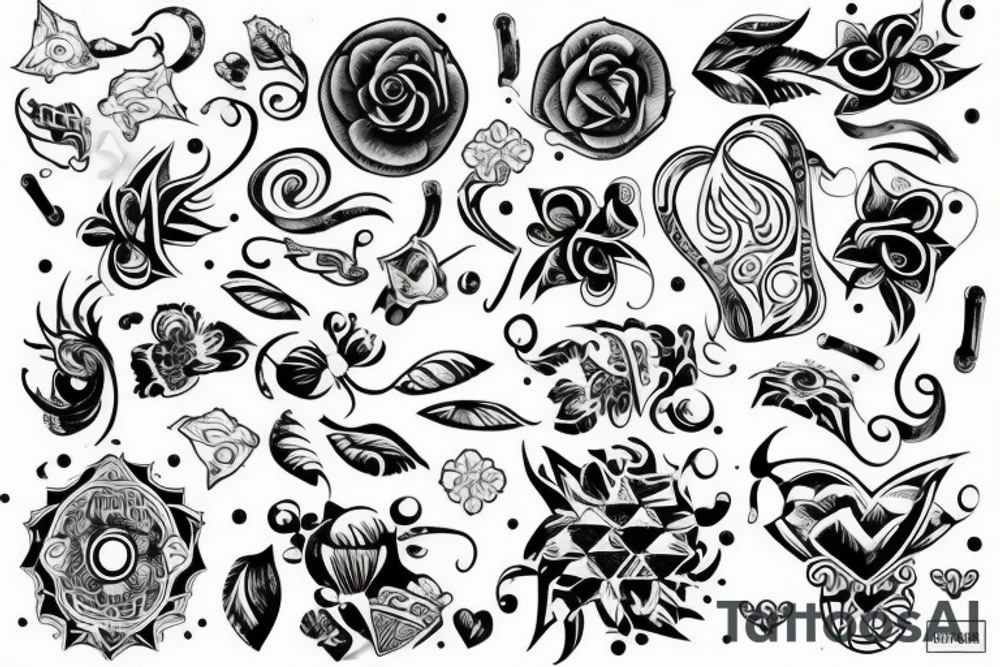 Светлое зимние красивое кладбище tattoo idea