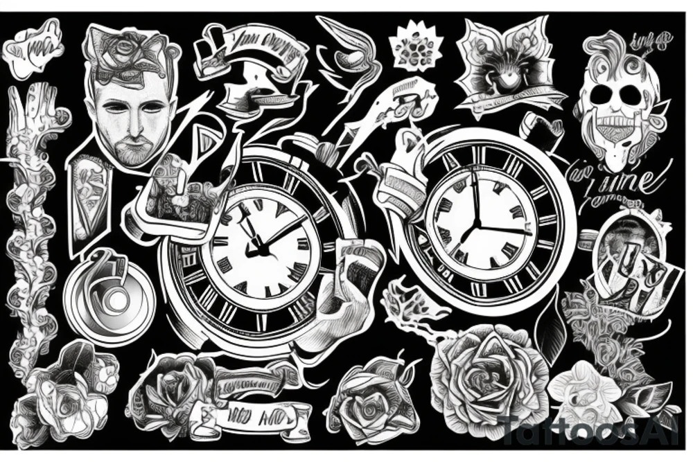 All we own are moments in time tattoo idea