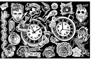 All we own are moments in time tattoo idea