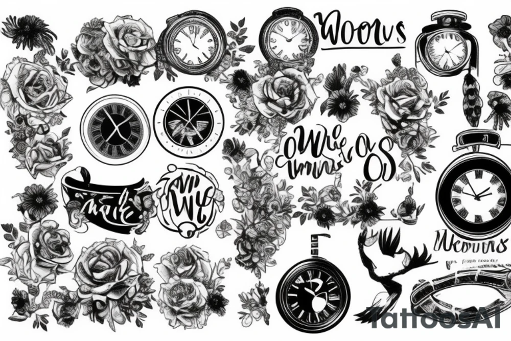 All we own are moments in time tattoo idea