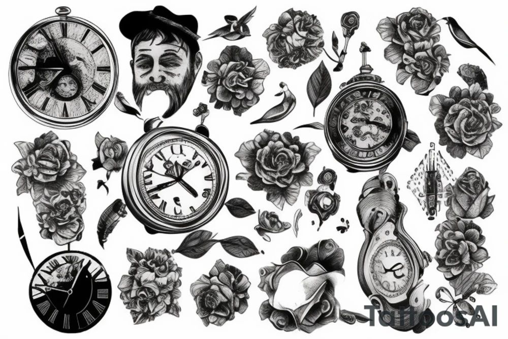 All we own are moments in time tattoo idea