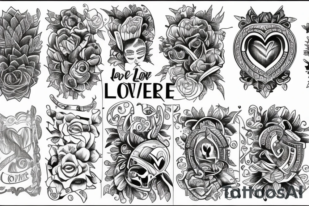 2 love tattoo idea