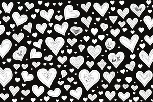 2 cards 2 hearts and 4 clubs in the background tattoo idea