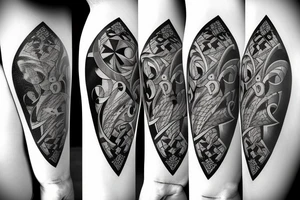 2 cards 2 hearts and 4 clubs in the background tattoo idea