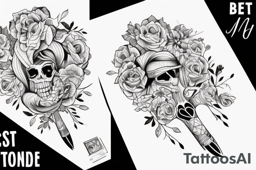 A tattoo for best friends with the names Julia and Maty tattoo idea