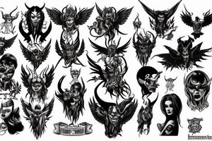 Satan´s angel tattoo idea