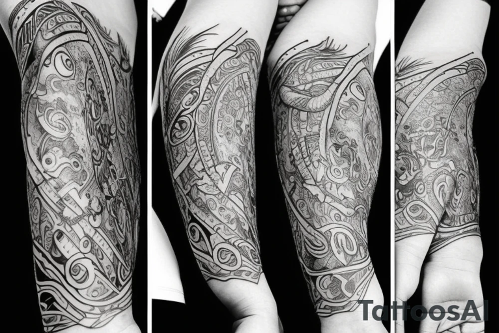 full arm tattoo idea