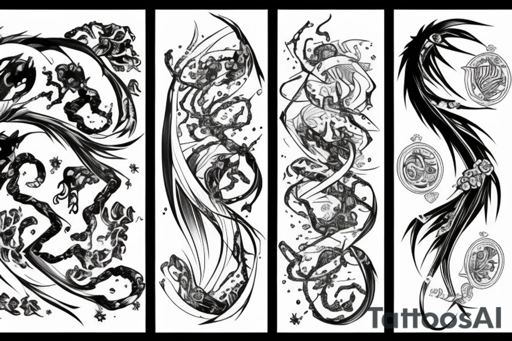 ice and fire tattoo idea