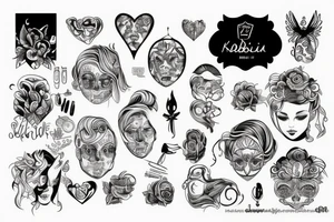 Kobieta w bieliźnie stojąca na palcach tattoo idea