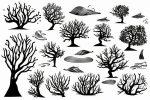 Tree
Drop of the water in the ocean tattoo idea
