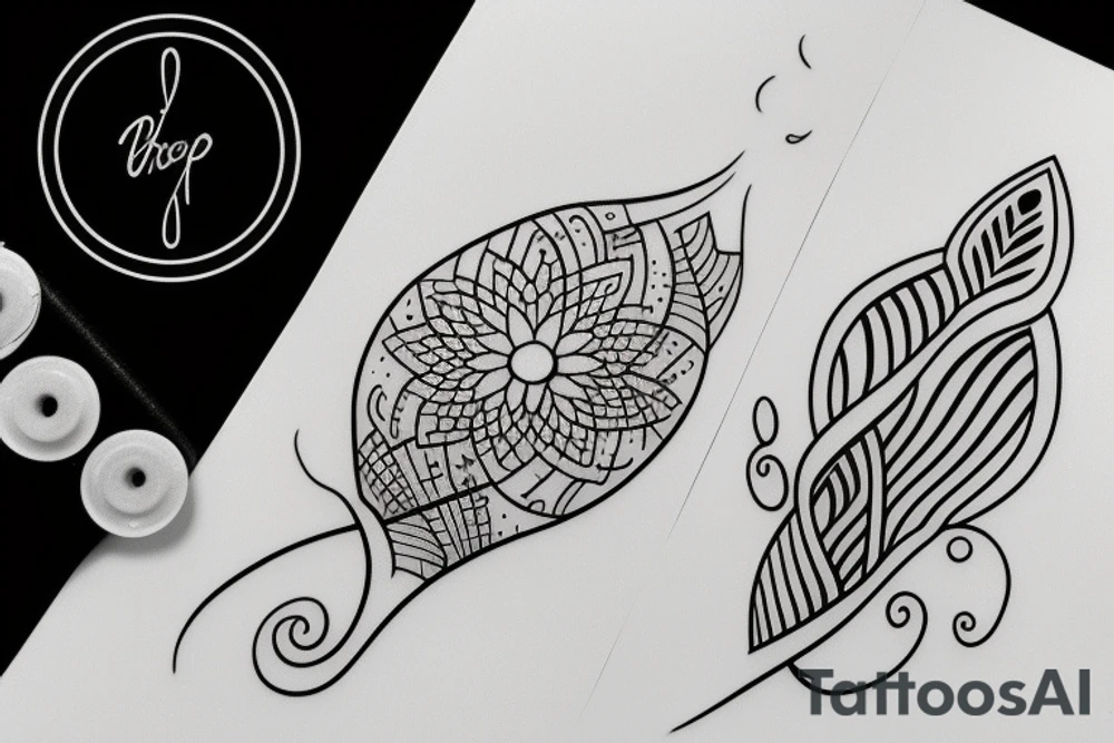 water drop tattoo idea