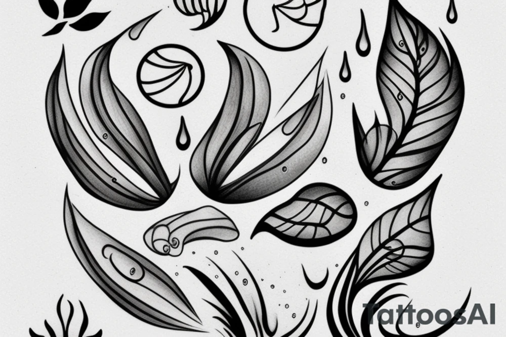 water drop tattoo idea