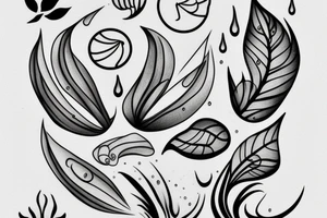 water drop tattoo idea