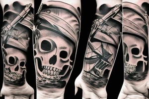Pirate ship tattoo idea