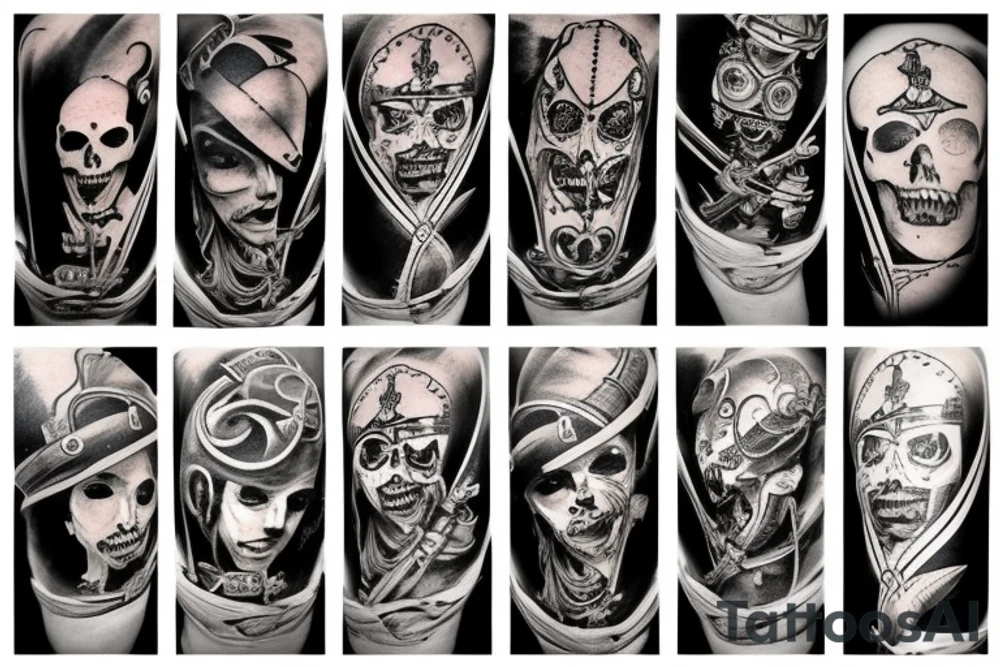 Pirate ship tattoo idea