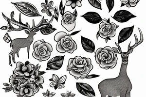 Deer
guava
jasmine flower tattoo idea