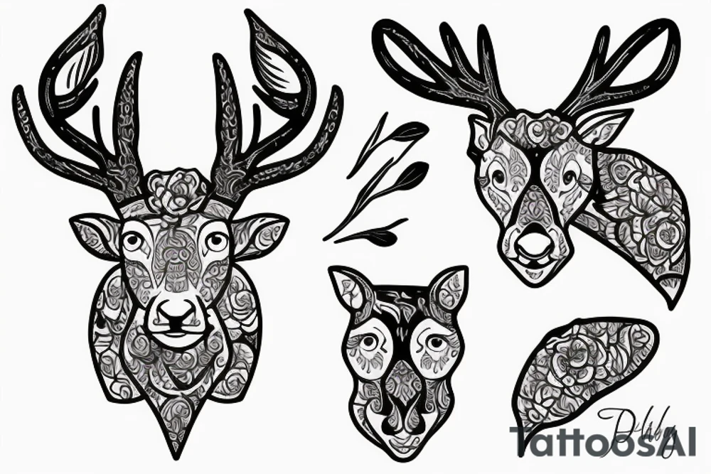 Deer
guava
jasmine flower tattoo idea