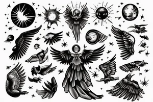 Icarus flew too close to the sun. tattoo idea
