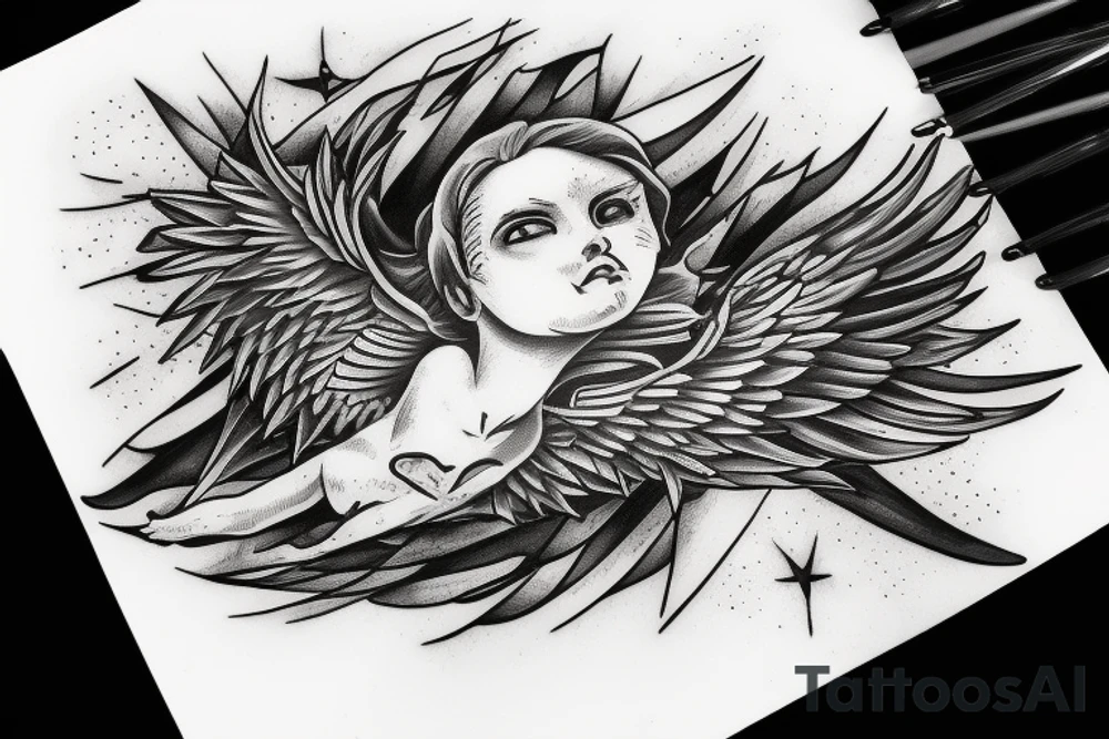 Icarus flew too close to the sun. tattoo idea