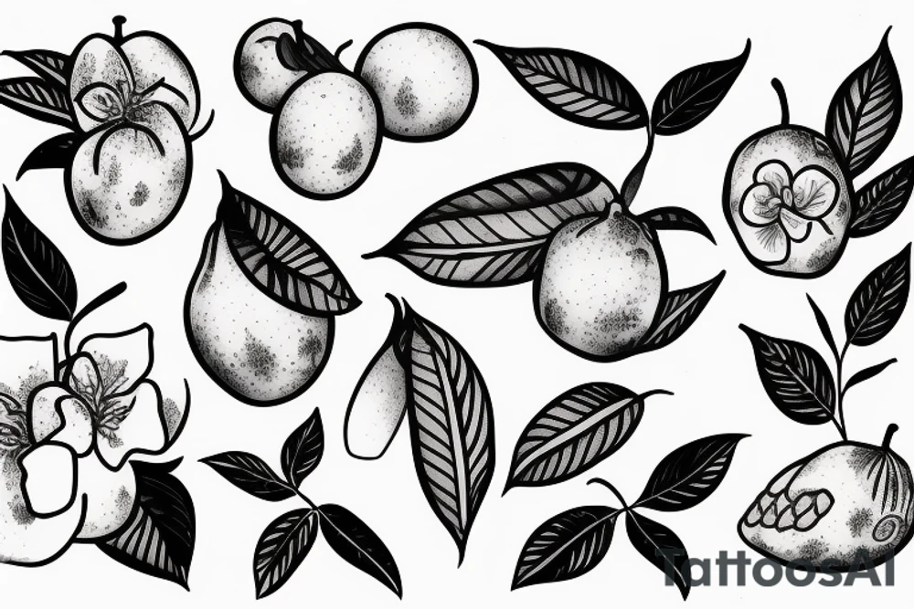guava fruit
jasmine flower tattoo idea