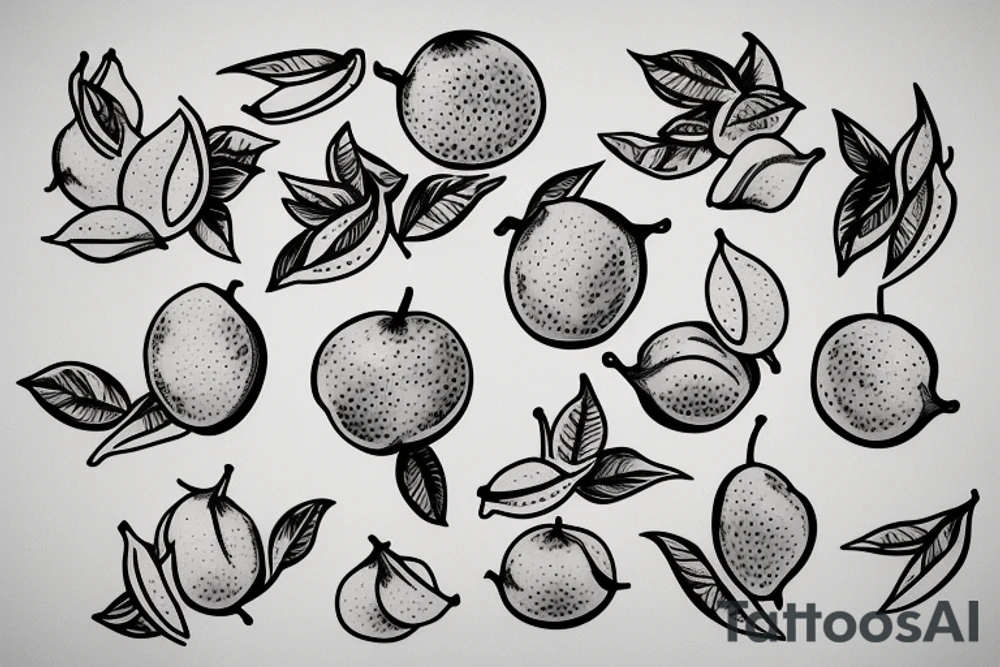 Cut open guava fruit
jasmine flower tattoo idea