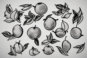 Cut open guava fruit
jasmine flower tattoo idea