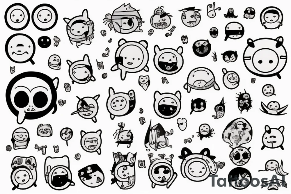 Adventure Time small tattoo idea