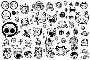 Adventure Time small tattoo idea