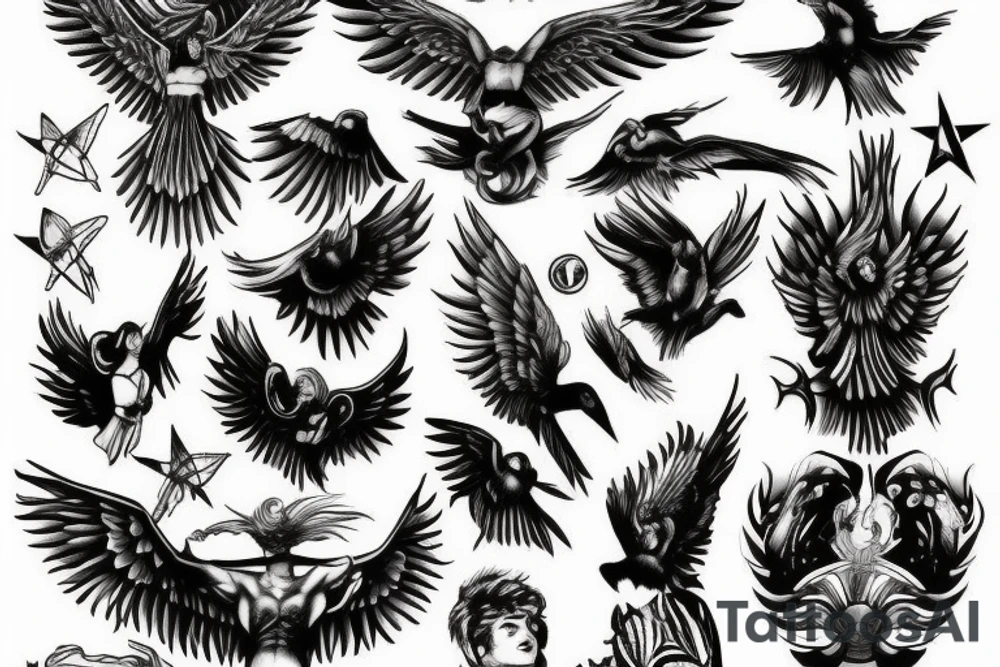Icarus tattoo idea