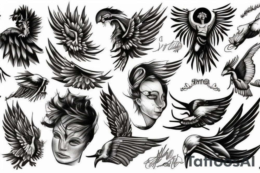 Icarus tattoo idea