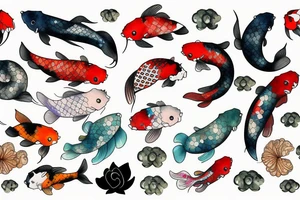 koi fish tattoo idea
