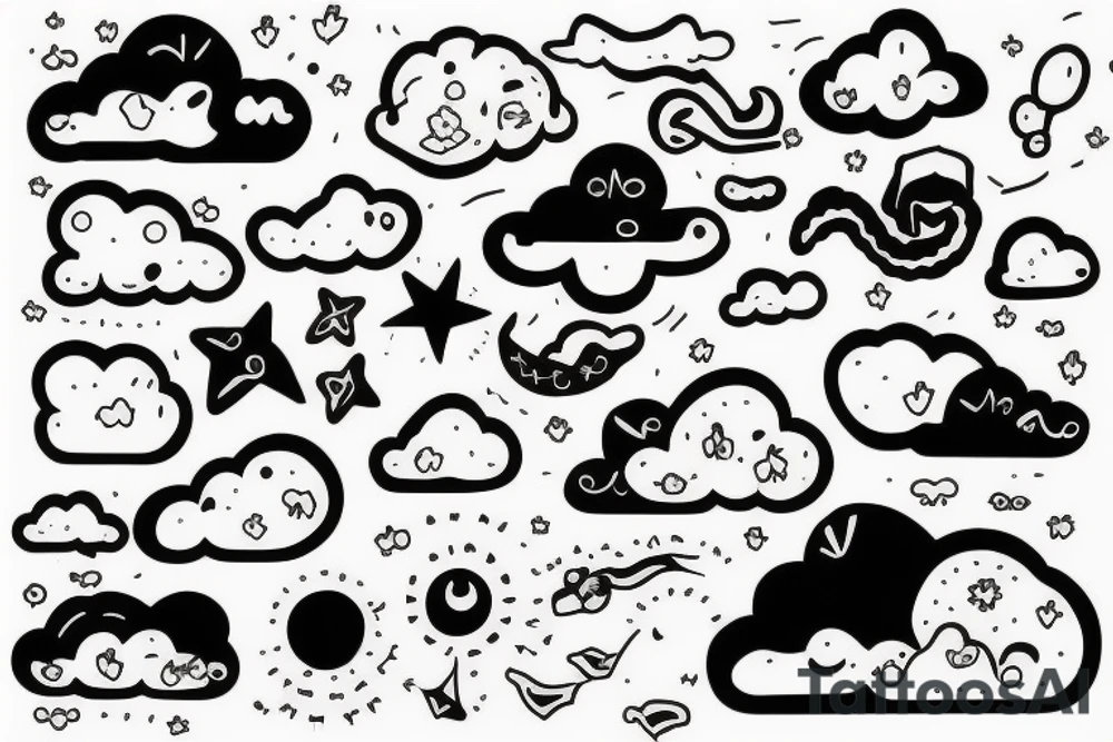 cloud tattoo idea