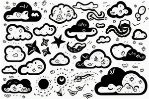 cloud tattoo idea