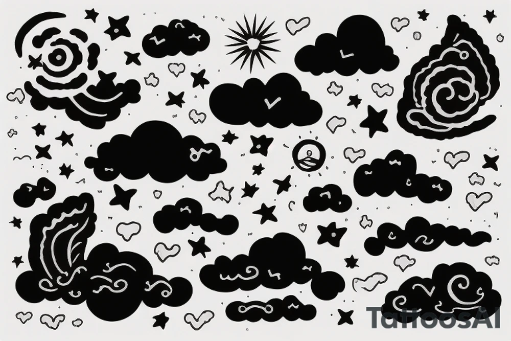 cloud tattoo idea