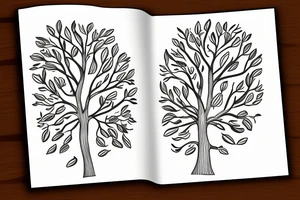 Pear tree window tattoo idea