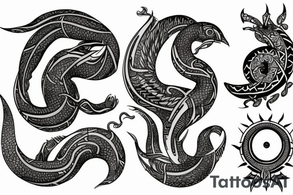 taniwha kirituhi tattoo idea