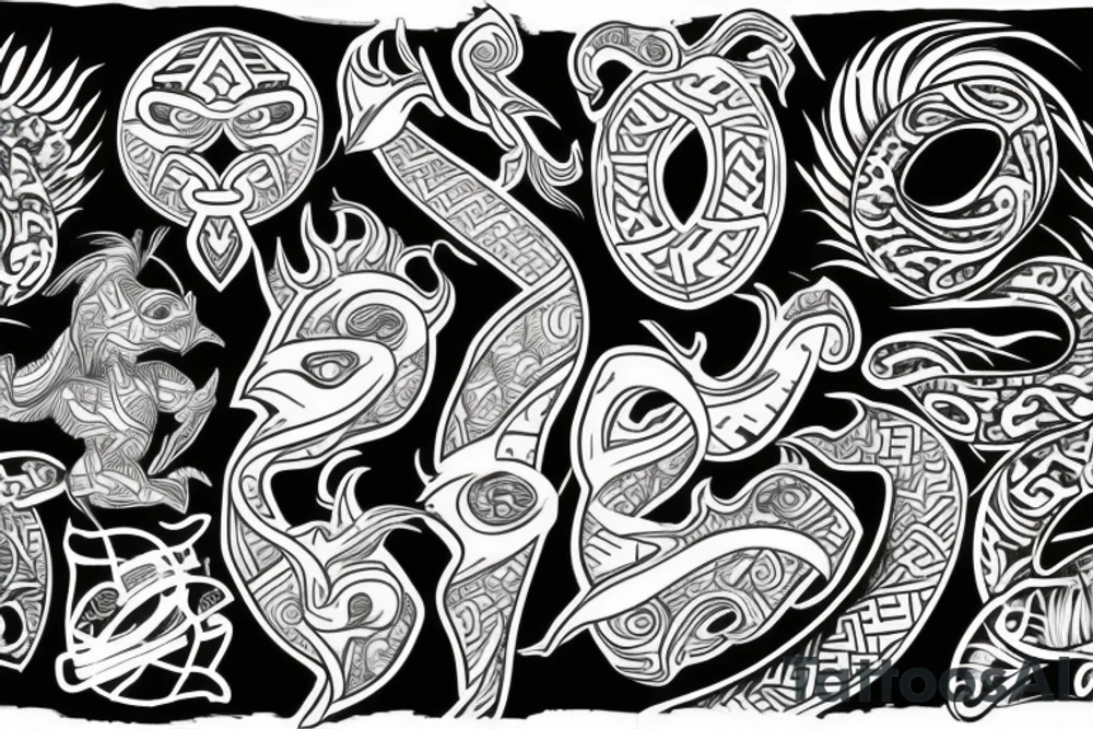 taniwha kirituhi tattoo idea