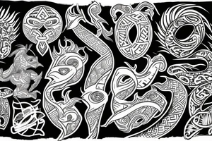 taniwha kirituhi tattoo idea